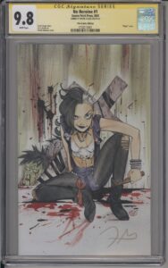 NO HEROINE #1 – CGC 9.8 NM/M – SIGNED BY FRANK GOGOL – PEACH MOMOKO HIVE VIRGIN VARIANT