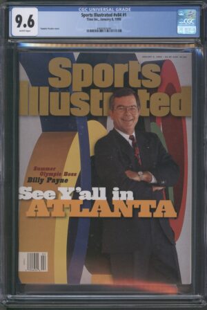 1996 SPORTS ILLUSTRATED #V84 #1 - CGC 9.6 NM+ BILLY PAYNE COVER – B VARIANT – ATLANTA OLYMPICS