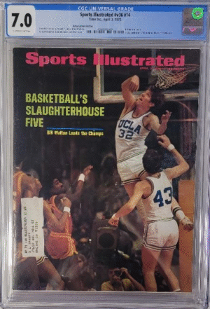 SPORTS ILLUSTRATED #V36 #14 - CGC 7.0 F/VF - BILL WALTON COVER – NCAA BASKETBALL – NHL PLAYOFFS
