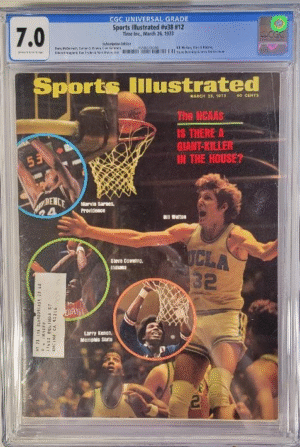 SPORTS ILLUSTRATED #V38 #12 - CGC 7.0 F/VF - LARRY KENON COVER – BILL WALTON – MARVIN BARNES