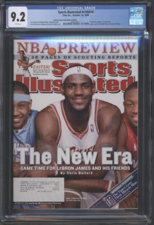SPORTS ILLUSTRATED #V105 #16 - CGC 9.2 NM- LEBRON JAMES – DWYANE WADE – CARMELO ANTHONY - 2006