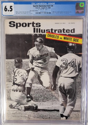 SPORTS ILLUSTRATED #V21 #9 - CGC 6.5 F+ - MCNERTNEY – ROBINSON – ORIOLES VS WHITE SOX