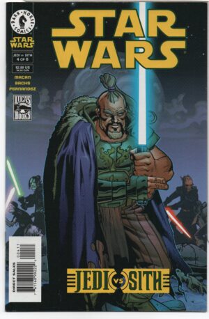 STAR WARS: JEDI VS SITH #4 – ANDREW ROBINSON COVER – PART FOUR – 2001 – MINI-SERIES