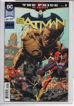 BATMAN #64 – SIGNED TOM KING – W/DYNAMIC FORCES COA – BATMAN/FLASH CROSSOVER – KEY ISSUE