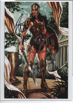 JUSTICE LEAGUE #1 – MARK BROOKS BROWN ARMOR VIRGIN VARIANT – COMIC SKETCH ART EXCLUSIVE – SIGNED 2X – LIMITED TO 2000