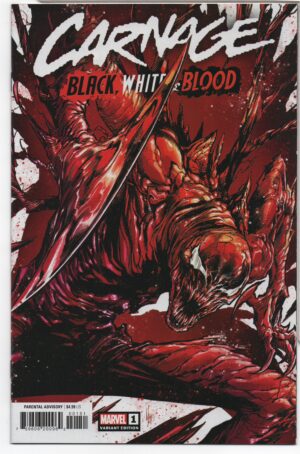 CARNAGE: BLACK, WHITE & BLOOD #1 – MARCO CHECCHETTO VARIANT – LIMITED 1 FOR 50