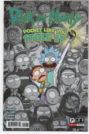 RICK AND MORTY: POCKET LIKE YOU STOLE IT #1 - Jetpack Comics & Forbidden Planet Comics - SPOT COLOR - Marc Ellerby - 2017