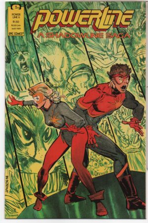 POWERLINE: A SHADOWLINE SAGA #6 – GRAY MORROW – KLAUS JANSON COVER ART - 1989