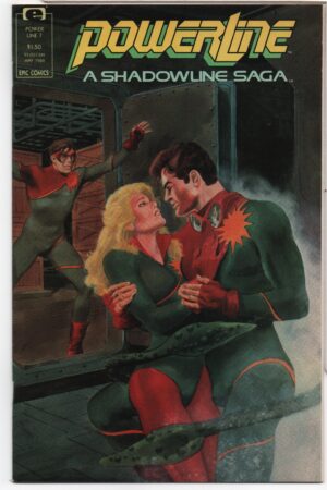 POWERLINE: A SHADOWLINE SAGA #7 – GRAY MORROW COVER ART – HIDDEN CARGO - 1989
