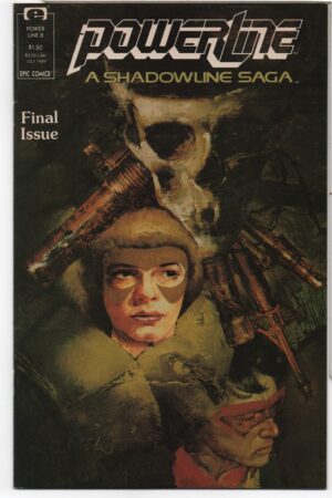 POWERLINE: A SHADOWLINE SAGA #8 – FINAL ISSUE – KENT WILLIAMS COVER ART - 1989