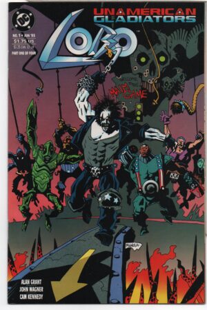 LOBO: UNAMERICAN GLADIATORS #1 – KEY ISSUE – MIKE MIGNOLA COVER ART – MINI-SERIES - 1993