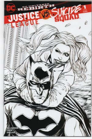 JUSTICE LEAGUE VS. SUICIDE SQUAD #1 – AOD COLLECTABLES – ASHLEY WITTER VARIANT – LTD TO 1500 - 2017