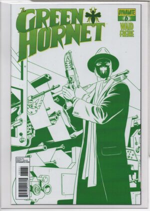 GREEN HORNET, THE #6 – PAOLO RIVERA – HIGH END EMERALD GREEN – ULTRA LIMITED TO 50 – W/COA