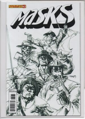 MASKS #3 – STEPHEN SEGOVIA – HIGH END B&W – ULTRA LIMITED TO 100 – BLACK TERROR APPEARANCE - 2013