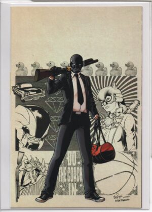 BAD ASS #1 – HIGH END BRUNO BESSADI VIRGIN ART – W/COA – 1ST APPEARANCES - RARE - 2014