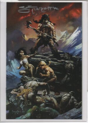 FIRE AND ICE #1 – SIGNED SARAH FRAZETTA – 1:100 MOVIE POSTER HOMAGE - FRANK FRAZETTA