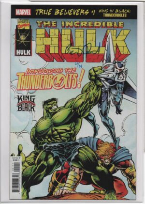 TRUE BELIEVERS: KING IN BLACK - THUNDERBOLTS #1 – SIGNED PETER DAVID – NUMBERED 21:39 - 2021