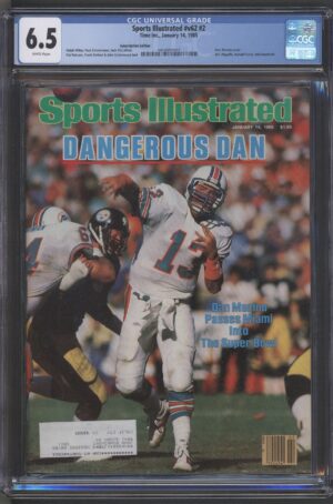 1985 SPORTS ILLUSTRATED #V62 #2 - CGC 6.5 F+ - DAN MARINO COVER – RARE GRADED COPY