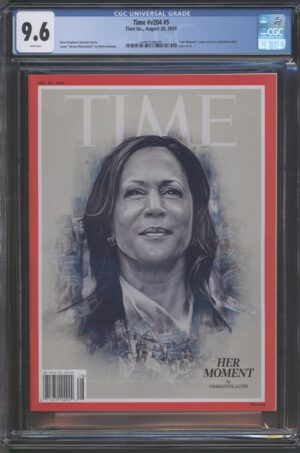 2024 TIME #V204 #5 – CGC 9.6 NM+ – VICE PRESIDENT KAMALA HARRIS COVER