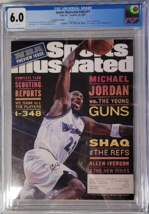 2011 SPORTS ILLUSTRATED #V95 #17 - CGC 6.0 F – MICHAEL JORDAN COVER – SHAQUILLE O’NEAL