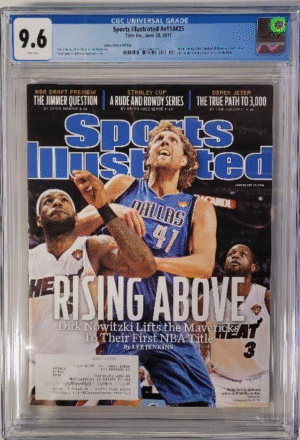2011 SPORTS ILLUSTRATED #V114 #25 - CGC 9.6 NM+ DIRK NOWITZKI COVER – DALLAS MAVERICKS