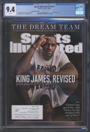 SPORTS ILLUSTRATED #V117 #1 - CGC 9.4 NM – LEBRON JAMES COVER – KING JAMES REVISED – NBA TITLE