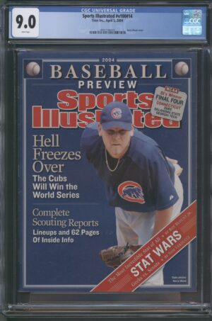 2004 SPORTS ILLUSTRATED #V100 #14 – CGC 9.0 VF/NM – KERRY WOOD – CHICAGO CUBS VARIANT