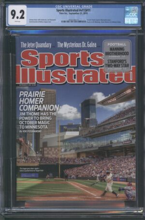 2010 SPORTS ILLUSTRATED #V113 #11 – CGC 9.2 NM- 1ST JIM THOME – PRAIRIE HOMER COMPANION