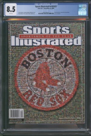 2004 SPORTS ILLUSTRATED #V101 #22 – CGC 8.5 VF+ BOSTON RED SOX ICONIC COVER