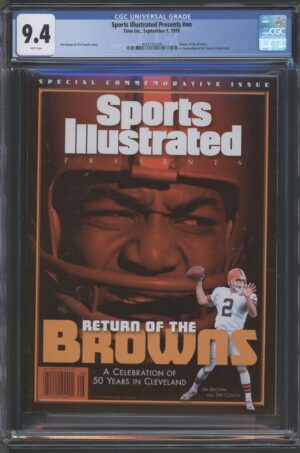 1999 SPORTS ILLUSTRATED PRESENTS RETURN OF THE BROWNS #V1 #NN – CGC 9.4 NM – COMMEMORATIVE EDITION