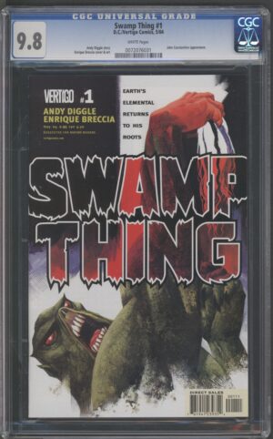 SWAMP THING #1 - CGC 9.8 NM/M – ENRIQUE BRECCIA COVER – 1ST APPEARANCE - RARE - 2004