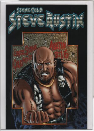 STONE COLD STEVE AUSTIN #1 – DF SUPER ALTERNATE COVER – NUMBERED COA – 1ST PRINT - 1999