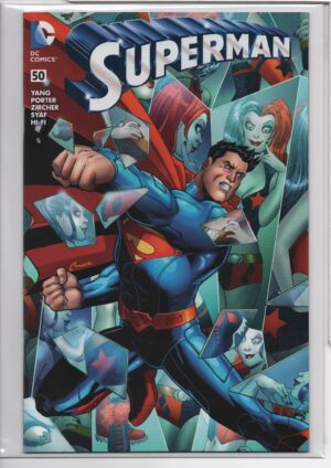 SUPERMAN #50 – DF EXCLUSIVE – AMANDA CONNER CONNECTING COVER – FEATURING HARLEY QUINN - LTD - 2016