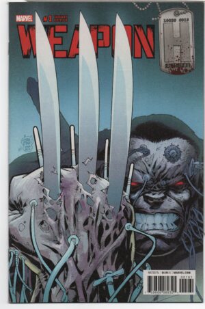WEAPON H #1 – ADAM KUBERT HULK #340 HOMAGE COVER – 1ST APPEARANCES - 2018