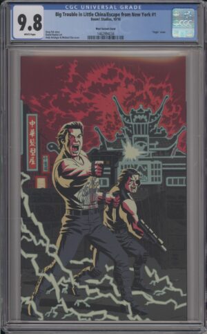 BIG TROUBLE IN LITTLE CHINA / ESCAPE FROM NEW YORK #1 - CGC 9.8 NM/M – BELANGER AND CHO WET VARIANT - 2016