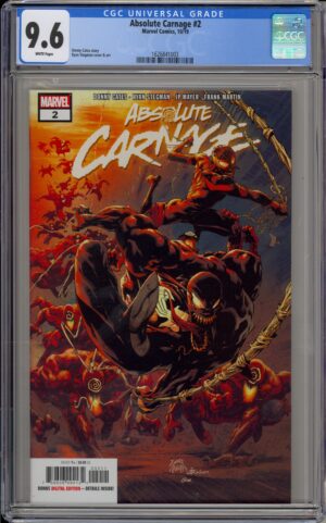 ABSOLUTE CARNAGE #2 - CGC 9.6 NM+ DONNY CATES - RYAN STEGMAN COVER - 2019
