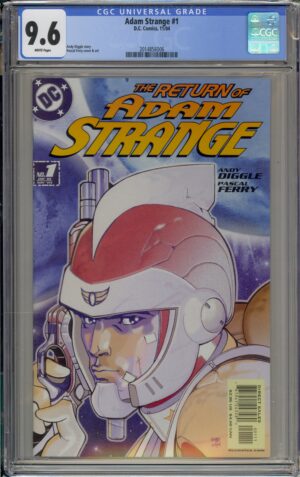 ADAM STRANGE #1 - CGC 9.6 NM+ – ANDY DIGGLE - PASQUAL FERRY COVER – PLANET HEIST - 2004