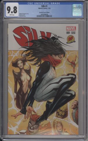 SILK #1 - CGC 9.8 NM/M – DF EXCLUSIVE – GREG LAND VARIANT – W/COA – KEY ISSUE - 2016