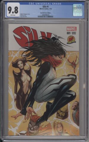 SILK #1 - CGC 9.8 NM/M – DF EXCLUSIVE – GREG LAND VARIANT – W/COA – KEY ISSUE - 2016