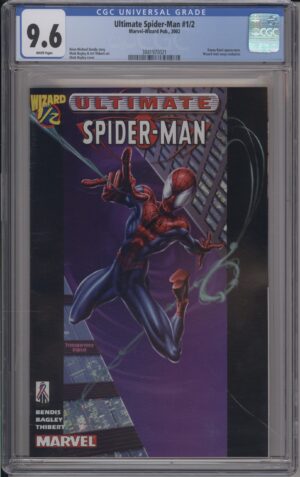 ULTIMATE SPIDER-MAN #1/2 - CGC 9.6 NM+ – WIZARD MAIL-IN EDITION – W/COA - 2002