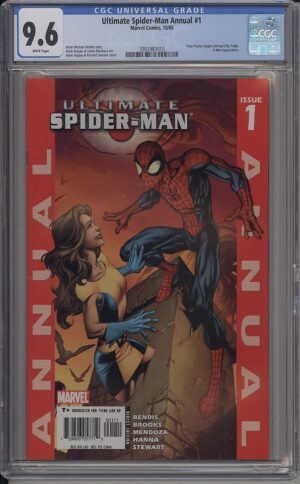 ULTIMATE SPIDER-MAN ANNUAL #1 - CGC 9.6 NM+ MARK BAGLEY COVER -  KITTY PRYDE – X-MEN - 2005
