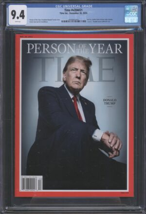 2024 TIME #V204 #21 – CGC 9.4 NM – DONALD TRUMP – PERSON OF THE YEAR – ELTON JOHN INTERIOR COVER