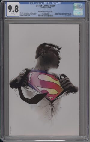 ACTION COMICS #1000 - CGC 9.8 NM/M – FORBIDDEN PLANET EXC – JOCK VIRGIN VARIANT – LTD TO 1500 - 2018