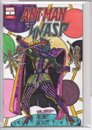 ANT-MAN & THE WASP #1 – SIGNED & REMARKED – JOE DEL BEATO – MARIANO NICEZA – W/COA - 2018