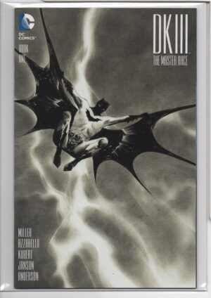 DARK KNIGHT III: THE MASTER RACE #1 – DYNAMIC FORCES EXCLUSIVE – B&W VARIANT – W/COA - 2015