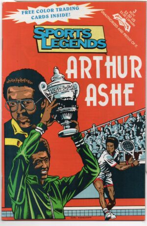 SPORTS LEGENDS #3 – ARTHUR ASHE WITH TRADING CARDS INCLUDED – KING OF THE COURTS - 1992