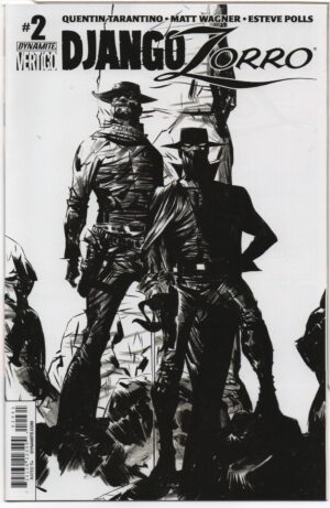 DJANGO / ZORRO #2 – B&W RETAILER INCENTIVE VARIANT – 1 FOR 50 – JAE LEE COVER - 2014