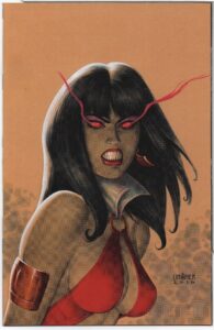 VAMPIRELLA #1 – JOSEPH MICHAEL LINSNER – 1:40 RETAILER INCENTIVE VIRGIN VARIANT - 2017