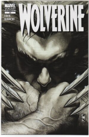 WOLVERINE #55 – B&W VARIANT – JEPH LOEB - SIMONE BIANCHI COVER - 2007
