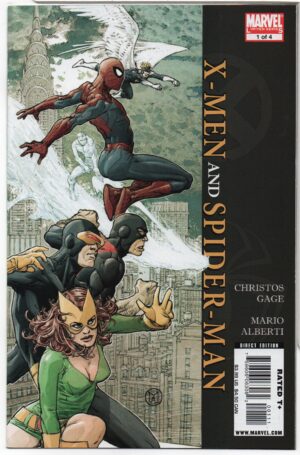 X-MEN AND SPIDER-MAN #1 – CHRISTOS GAGE – MARIO ALBERTI COVER – 1ST PRINT - 2009